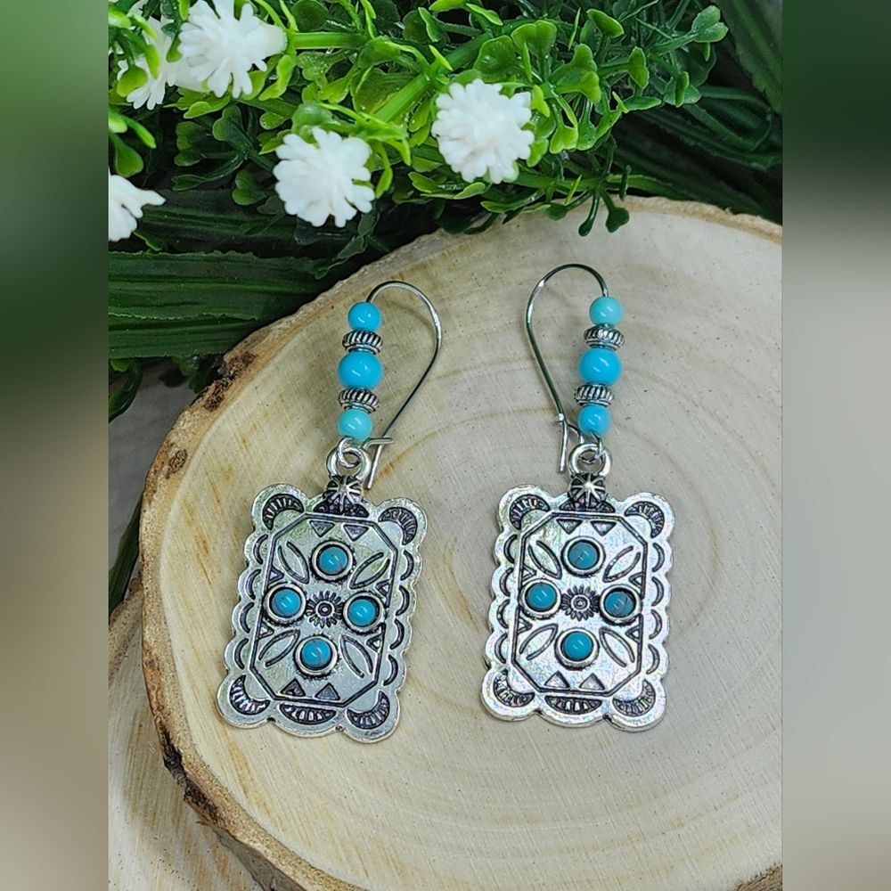 Western style earrings